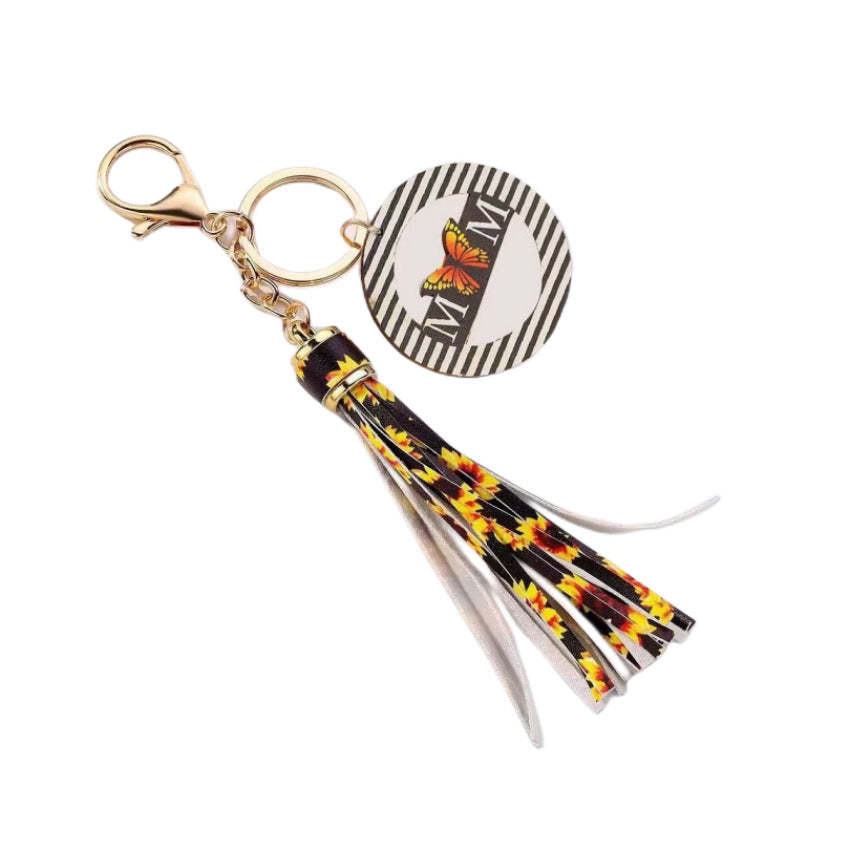 Wholesale Tassels MAMA Wooden Sign Keychains